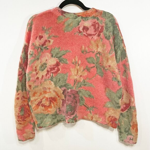 EUC Sezane Dioni Mohair Wool Floral Sweater Almeria Print Medium - Picture 4 of 8